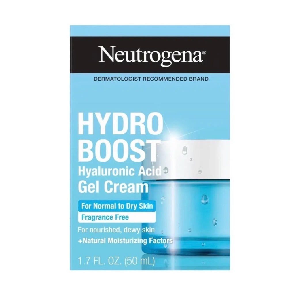 Neutrogena Water‎ Cream Hydro Boost Hyaluronic Acid Fragrance Free 1.7oz New